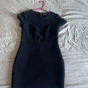 Express dress with front peekaboo -